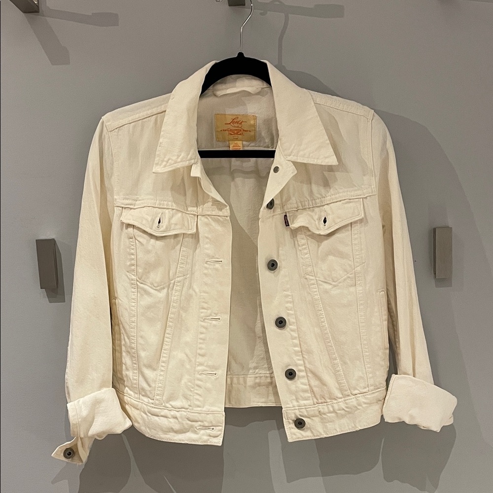 Levi's Off-White Denim Trucker Jacket